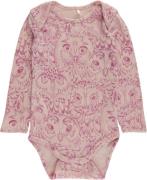 Soft Gallery Sgbbob OWL Wool Body Str 6m - Cameo Rose Langærmede Bodie...