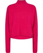 Superdry Vintage Essential Mock Neck Kvinde Hot Pink Sweaters Str XS -...