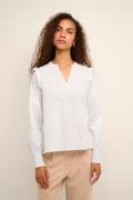 Karen by Simonsen Heddikb Blouse Kvinde 110601 Langærmede Bluser Str 4...