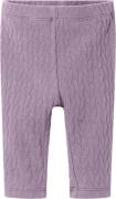 Name It Nbfsolie Quilt Legging Str 68 - Lavender Mist Leggings hos Mag...