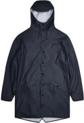 Rains Long Jacket Kvinde Navy Regnjakker Str L - hos Magasin