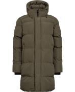 Superdry Hooded Sports Puffer MID JKT Mand Dusty Olive Green Vinterjak...