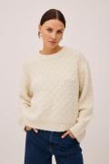 Magasin Avelyn 4 GRS Kvinde Star White Sweaters Str L