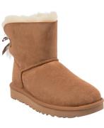 UGG Mini Bailey Bow II Kvinde Chestnut Vinterstøvler Str 36 - hos Maga...