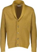 Lindbergh Shawl Collar Knit Cardigan Mand Brun Cardigans Relaxed Fit S...