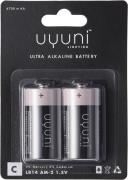 Uyuni C Battery, 1,5V, 6700 mAh 2 Pack Black/pink - Led Stearinlys hos...