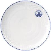 Royal Copenhagen Blueline Coupe Tallerken 23 cm Hvid Str 23 cm - Midda...