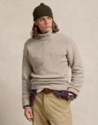 Polo Ralph Lauren 2/14 Wool Rws/nylonlsl-plo Mand Oatmeal Combo Turtle...