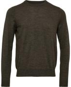 Magasin Morgan 2 100% RWS Merino Wool Mand Army Melange Sweaters Str L...