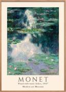 Poster & Frame Claude Monet 3 Flerfarvet Str 30x40 - Plakater hos Maga...