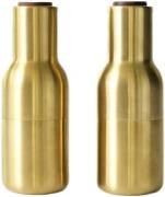 Audo Copenhagen Bottle Grinder, Brushed Brass, Waln Kobber Str H: 20,5...