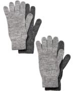 Magasin 2 Pack Knitted Gloves ONE SIZE Handsker Uld