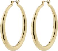 Pilgrim Priya Recycled Hoop Earrings Goldplated one size - Creoler hos...