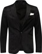 Lindbergh Velvet Blazer Mand Sort Blazere Str 46 - Velour hos Magasin