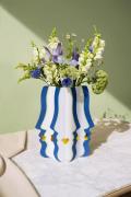 OCTAEVO Paper Vase Beso Blue Str 25,5 x 0,05 x 29 - Vaser Glas hos Mag...