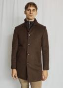 Bruun & Stengade BS Ontario Slim Fit Coat Mand Brown Frakker Str L - h...