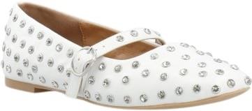 Bianco Fall Simili Mary Jane #P Kvinde White Ballerinaer Str 40 - hos ...