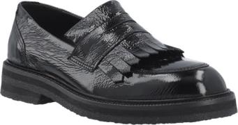 Cashott Casbetty Loafer w. Fringes Patent Leather Kvinde Black Loafers...