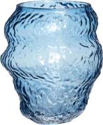 Hübsch Aurora Vase Blå Str ø17xh18cm - Vaser hos Magasin