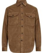 Tommy Hilfiger Corduroy Overshirt Mand Highland Khaki Overshirts Str L...