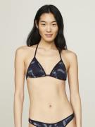 Tommy Hilfiger Triangle RP Print Bikinitoppe Str L - hos Magasin