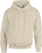 Gildan Heavy Blend Adult Hooded Sweatshirt Kvinde Sand Hættetrøjer Str...