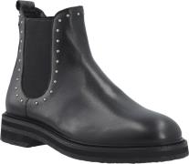 Cashott Casbetty Chelsea Boot W. Rivets Leather Kvinde Black Ankelstøv...