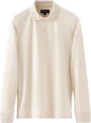 ETON White Interlock Polo Shirt Mand Hvid Langærmede Poloer Str L - Bo...