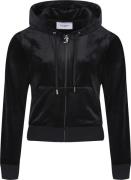 Juicy Couture Robertson Classic Velour Zip Trough Hoodie Kvinde Black ...