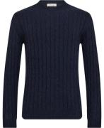 Manifattura Knitwear Mand Blå Sweaters Str L - Cashmere hos Magasin