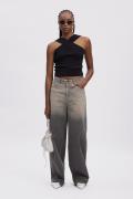 Gestuz Zorellygz HW Wide Pants Kvinde Grey Faided Wash Wide Jeans Str ...