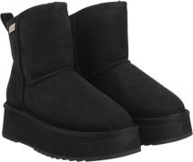 Lovelies Laveno Suede Boots W/ Shearling Kvinde Black Vinterstøvler St...