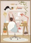 Poster & Frame Petra Holikova Home Office Flerfarvet Str 30 x 40 cm - ...