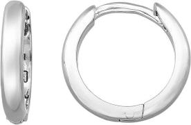 Lush Lush Jewelry Simple Round Creoler 11mm Sølv ONE SIZE - Creoler ho...