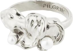 Pilgrim Moon Recycled Ring Silverplated one size - Ringe hos Magasin