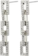 Pilgrim Coby Recycled Crystal Earrings Silverplated one size - Ørestik...