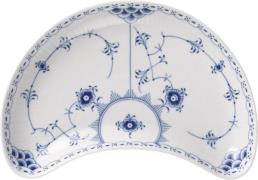 Royal Copenhagen Blue Fl HL Dish Half Moon Shaped 22cm Hvid Str 22 cm ...