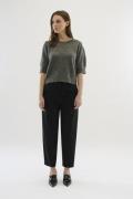 Karen by Simonsen Kbnoabelle Plain Pullover Kvinde Opal Gray Melange K...