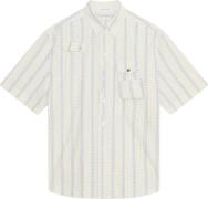 Wood Wood Wwjaxson Fisherman Shirt Mand White Floral Jacquard Kortærme...