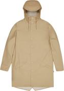 Rains Long Jacket W3 Kvinde Sand Regnjakker Str L - hos Magasin