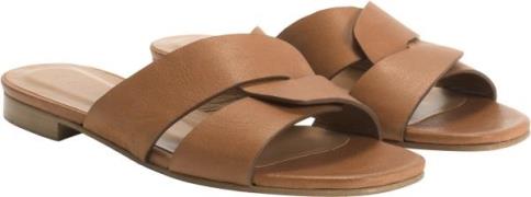 Dico Copenhagen Lulu Flats Kvinde Dark Tan Flade Sandaler Str 40 - hos...