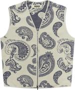 Woodbird Wbdong Paisley Vest Mand Cobalt Blue Veste Str L - hos Magasi...