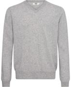 Magasin Mads 1 100% Cashmere Mand Light Grey Melange Sweaters Str L Ca...