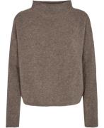 Filippa K Mika Yak Funnelneck Sweater Kvinde Taupe Rullekraver Str L -...