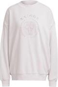 adidas Graphic Sweater Kvinde White Sweatshirts Str 40 - Bomuld hos Ma...