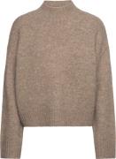 Rosemunde Chunky Knit Pullover Kvinde Beige Melange Rullekraver Str XL...