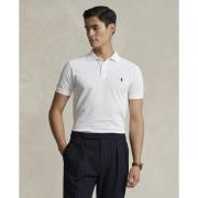 Polo Ralph Lauren Slim Fit Stretch Mesh Polo Mand Hvid Kortærmede Polo...