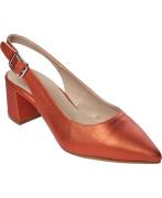 Gardenia Cupiter Kvinde Orange Slingbacks Str 40 - Læder hos Magasin