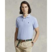 Polo Ralph Lauren Slim Fit Mesh Polo Shirt Mand Blå Kortærmede Poloer ...