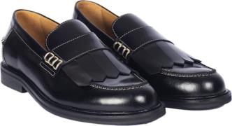 ANGULUS Klassisk Penny Loafer med Frynser Kvinde 1835 Black Loafers St...